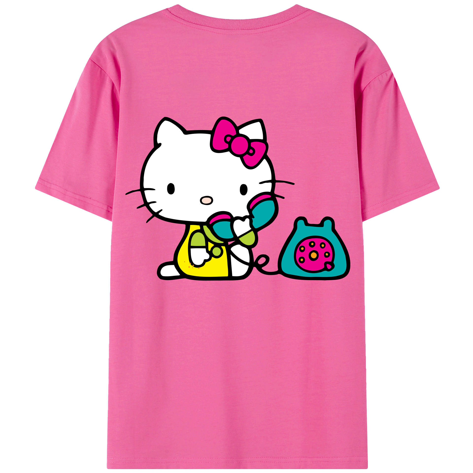 （画像用） Hello Kitty ハローキティ レディース半袖Tシャツ(バックプリント)